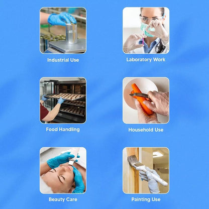 Venuscello Vinyl Disposable Gloves Clear - Powder Free & Latex Free – Strong & Durable Plastic Gloves for Food Prep, Tattoo, Hairdressing & Medical Use – Non-Sterile & Ambidextrous