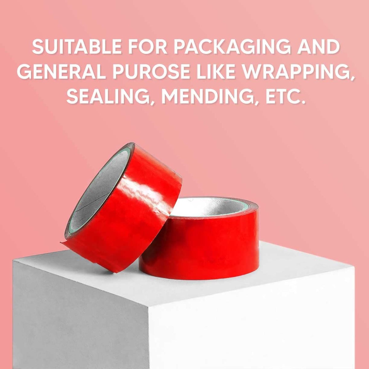 Venuscello® 6 Rolls Parcel Packaging Tape Sealing 48 mm x 66 m Strong Packing for sealing Boxes, Cartons and for Keeping Goods Firmly sealed Transit Sticky Thick