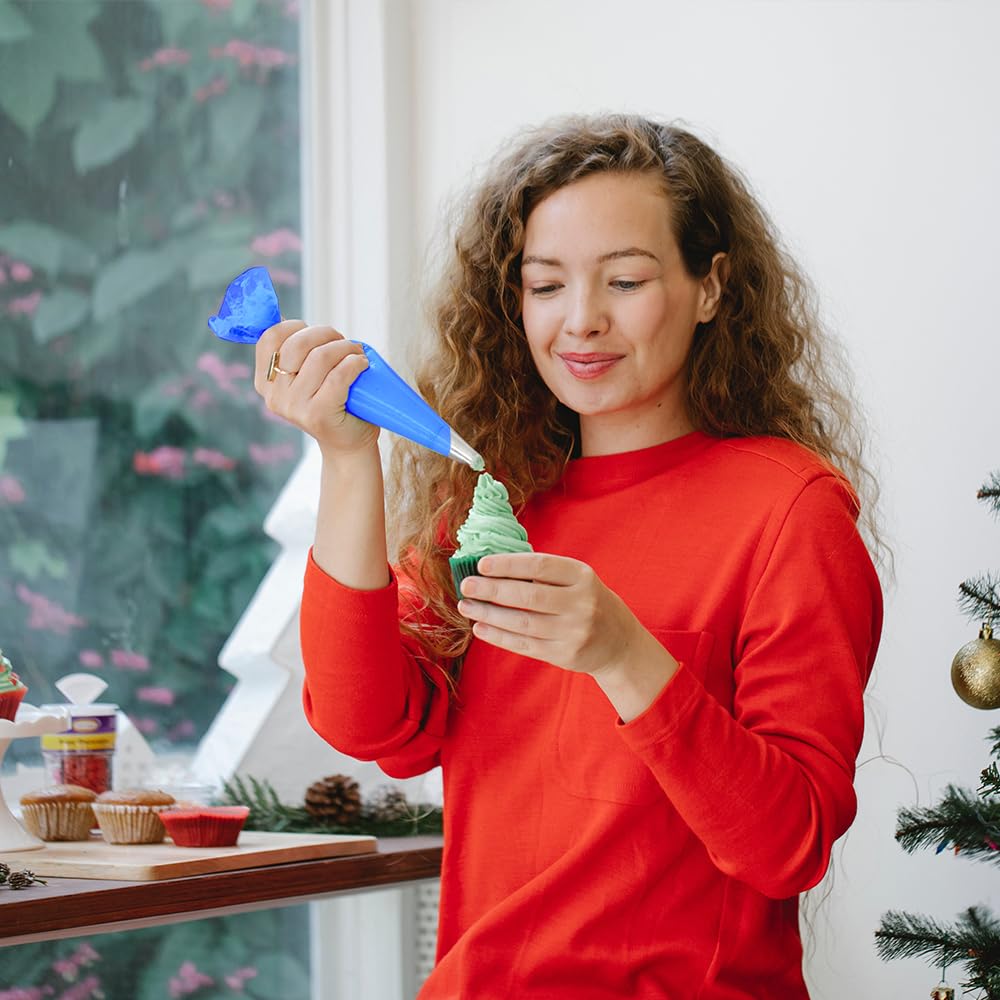 Venuscello® Icing Piping Savoy Disposable Blue Mash Thick 21" Non Sticky Bags for Decorating Cake, Pastry, Cookies Ideal for Baking Easy to Grip and Comfortable