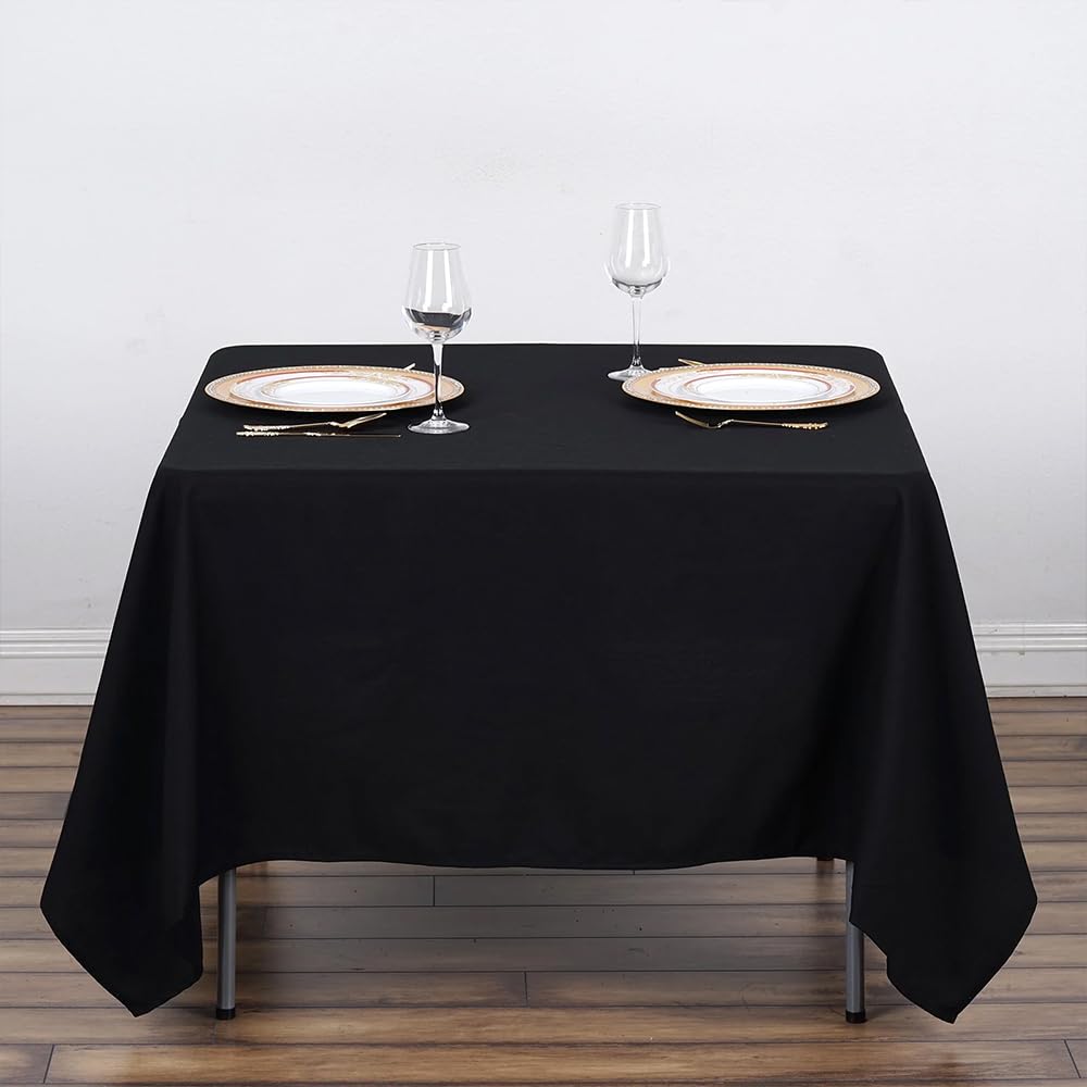 Venuscello® 25 x Paper Table Cover Square Tabletop Disposable Folded Cloth to Protect Table for Birthday Party - 90cm x 90cm