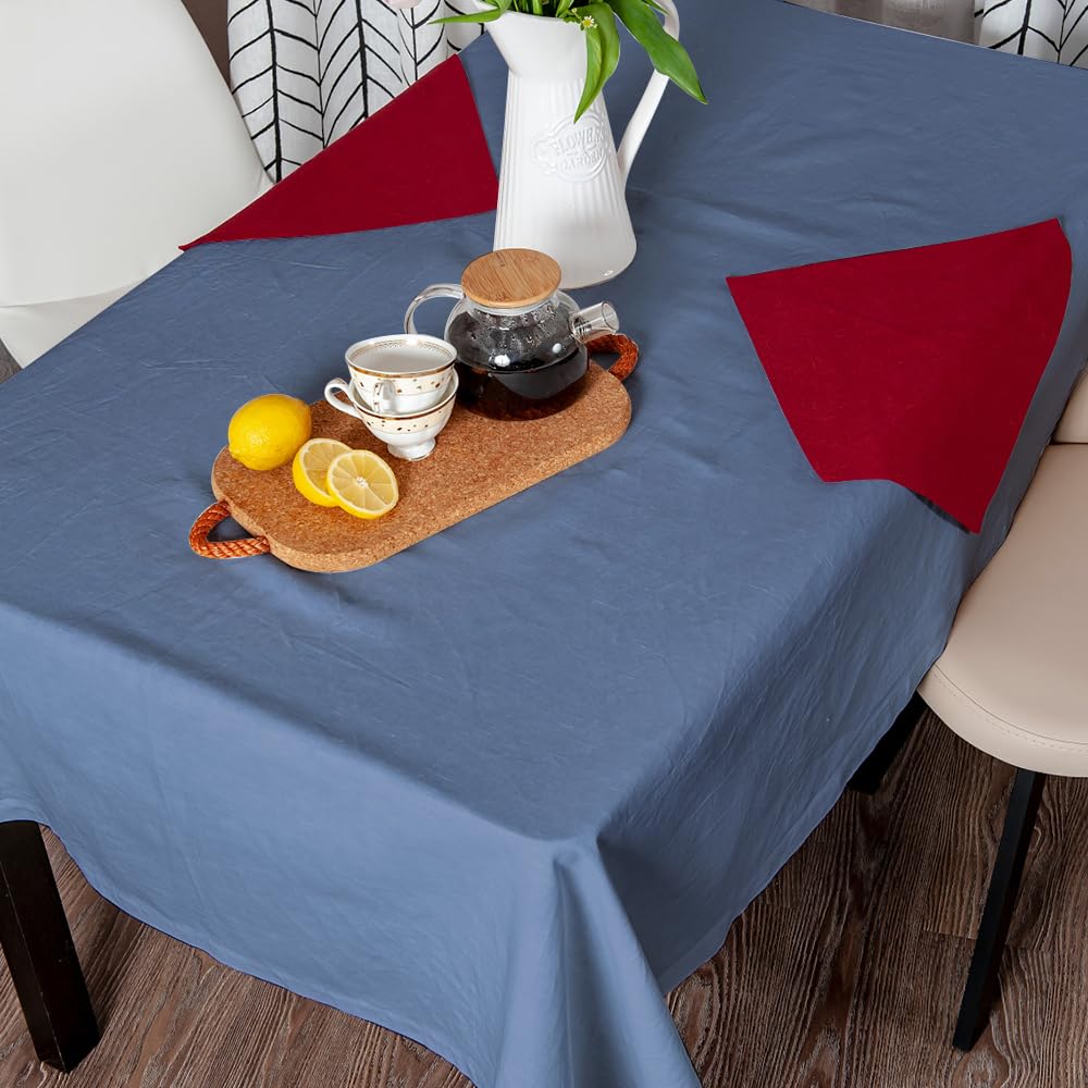 Venuscello® 25 x Paper Table Cover Square Tabletop Disposable Folded Cloth to Protect Table for Birthday Party - 90cm x 90cm