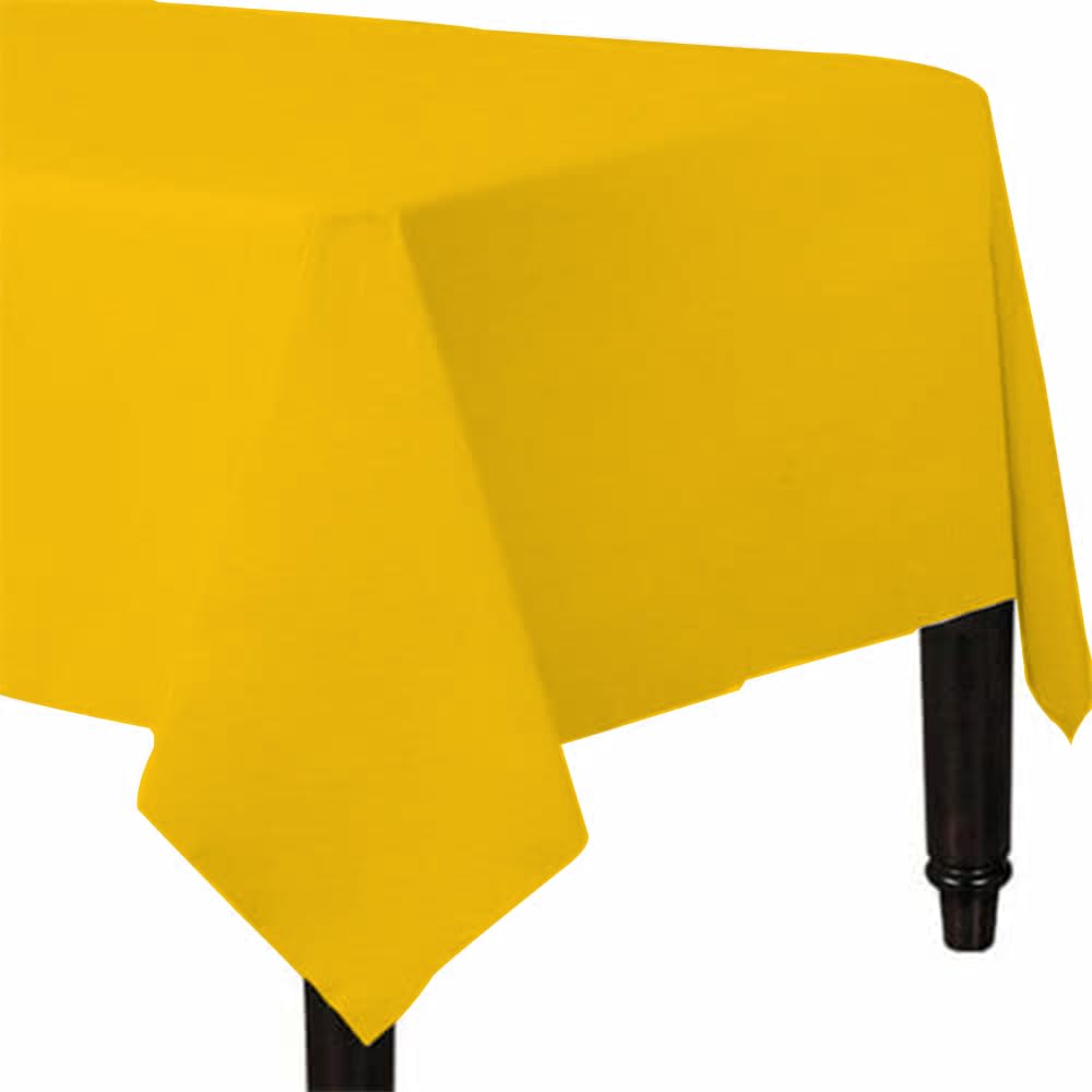 Venuscello® 25 x Paper Table Cover Square Tabletop Disposable Folded Cloth to Protect Table for Birthday Party - 90cm x 90cm