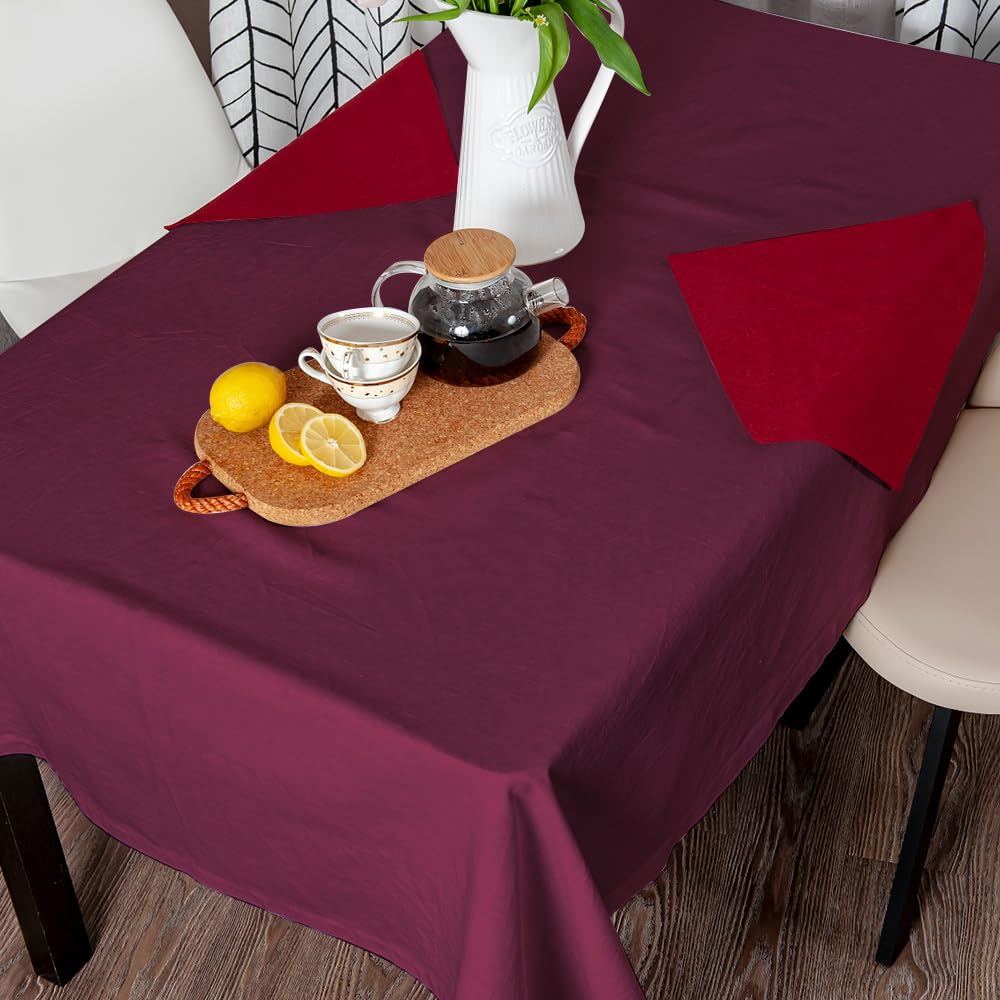 Venuscello® 25 x Paper Table Cover Square Tabletop Disposable Folded Cloth to Protect Table for Birthday Party - 90cm x 90cm