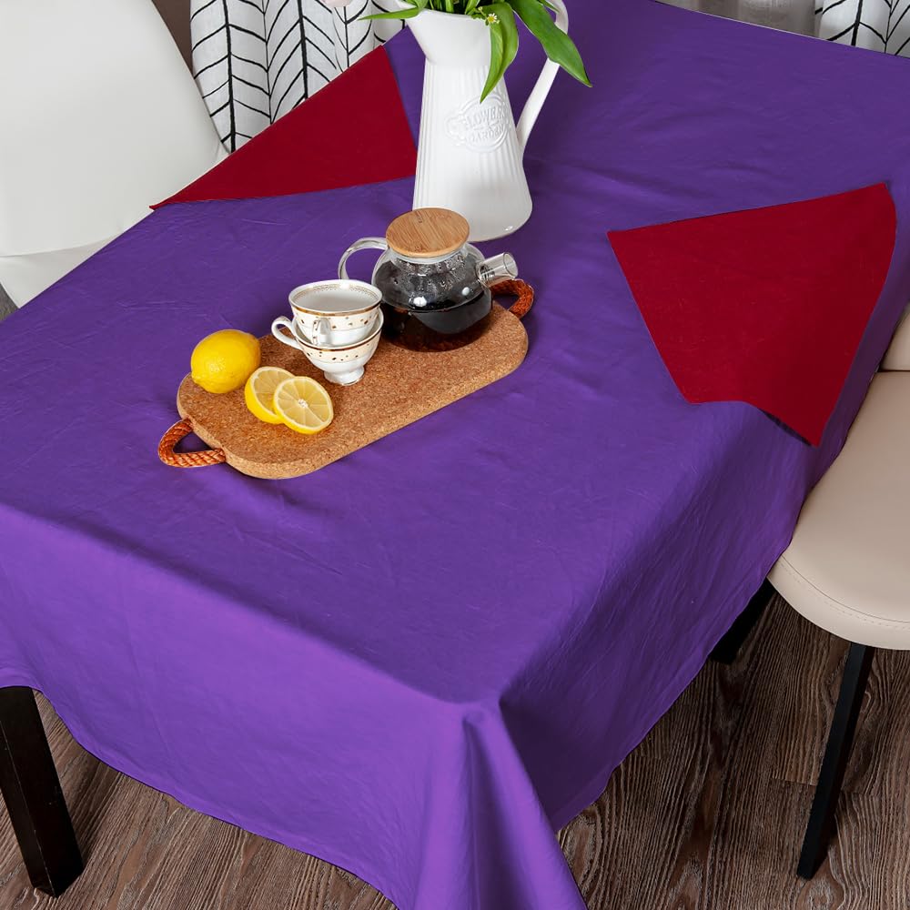 Venuscello® 25 x Paper Table Cover Square Tabletop Disposable Folded Cloth to Protect Table for Birthday Party - 90cm x 90cm