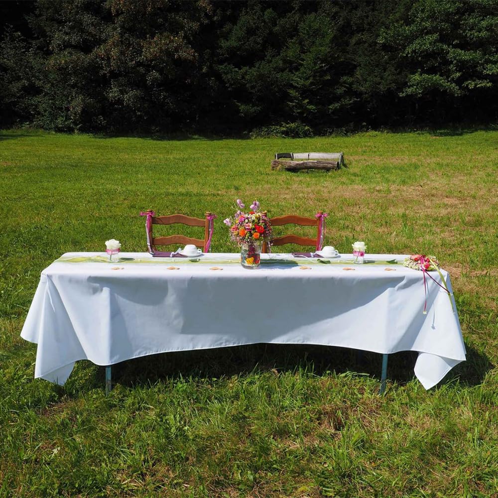 Venuscello® 25 x Paper Table Cover Square Tabletop Disposable Folded Cloth to Protect Table for Birthday Party - 90cm x 90cm