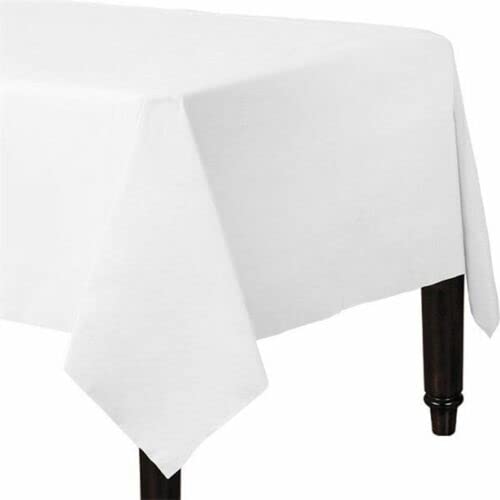 Venuscello® 25 x Paper Table Cover Square Tabletop Disposable Folded Cloth to Protect Table for Birthday Party - 90cm x 90cm