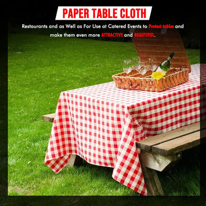 Venuscello® 25 x Paper Table Cover Square Tabletop Disposable Folded Cloth to Protect Table for Birthday Party - 90cm x 90cm