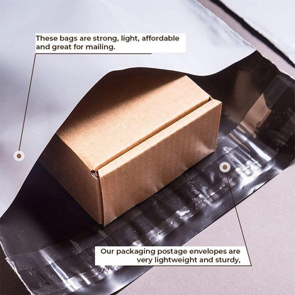 Venuscello® Grey Mailing Mailers Postal Postage Poly Mailer Self Sealing Polythene Envelopes for Cloths & Shoe Box Packing Shipping & Posting