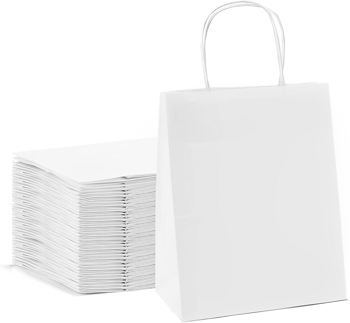 PAPER TWISTED BAGS WHITE