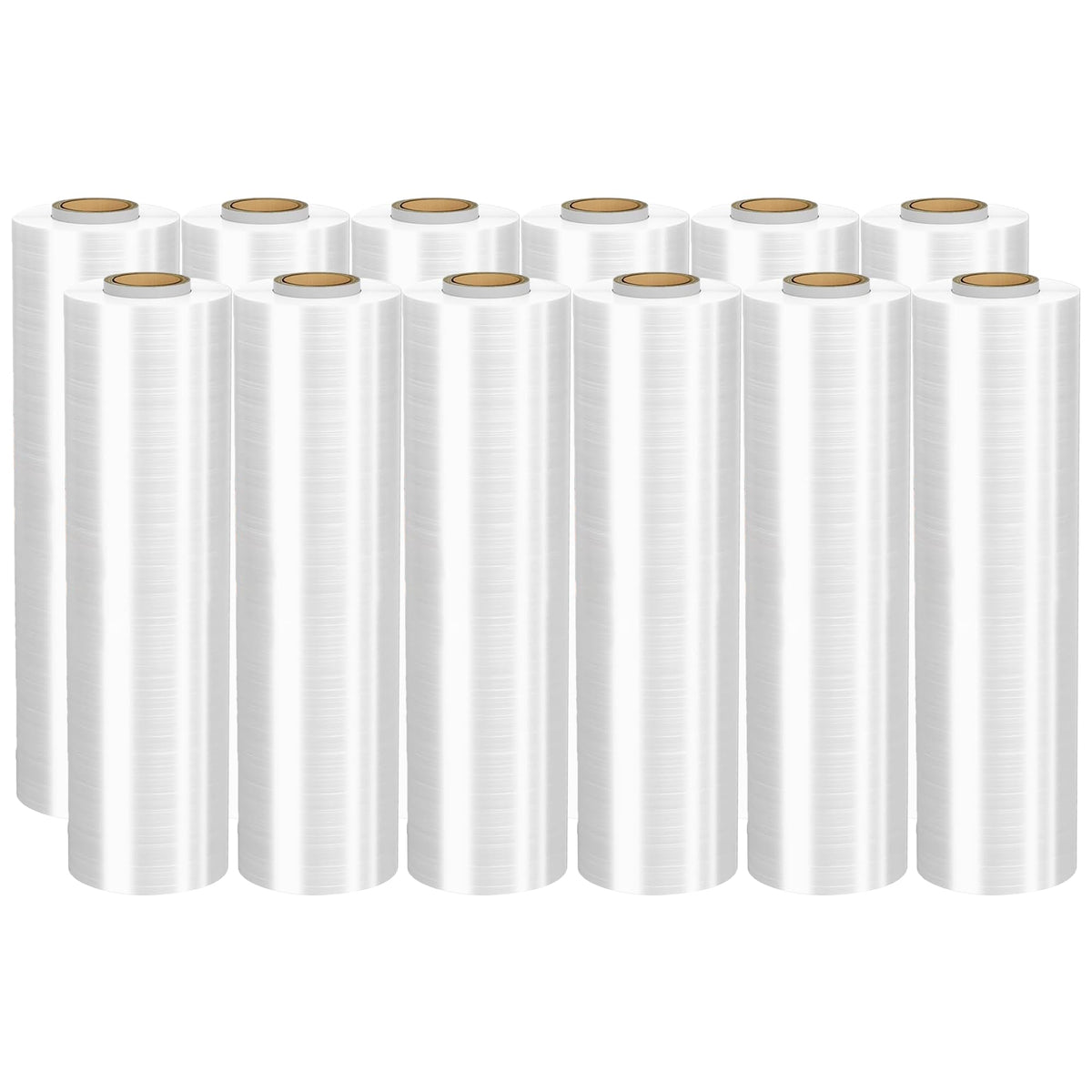 Venuscello Recyclable Sticky Pallet Shrink Wrapping Roll Extended 450mm x 300m 1.9Kg 13 Micron Thickness Cling Film