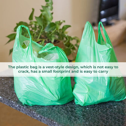 Venuscello® 100 x Vest Style Carrier Bags Plastic Heavy Duty Carry Bags for Vegetables Fruits Groceries Shopping