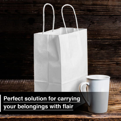 PAPER TWISTED BAGS WHITE