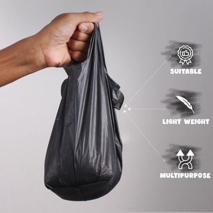 Venucello 100 x Plastic Vest Carrier Bags 16 x 24 x 30 Inch for Grocery & Supermarkets
