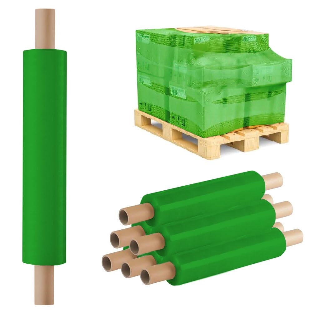 Venuscello® Pallet Stretch Wrapping Roll 400mm x 200m 20mu Extended Core Heavy Duty Shrink Wrap for Secure Packaging & Moving
