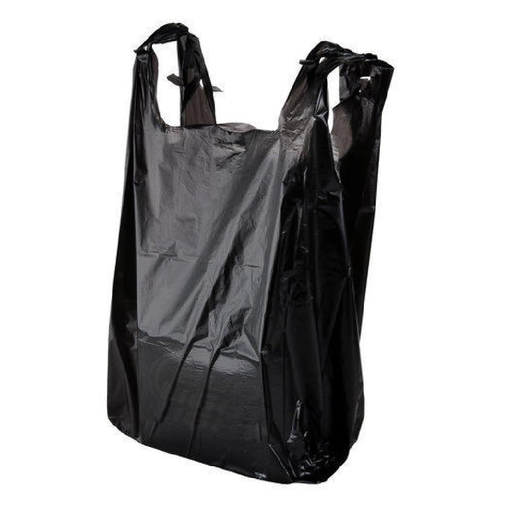 Venucello 100 x Plastic Vest Carrier Bags 16 x 24 x 30 Inch for Grocery & Supermarkets