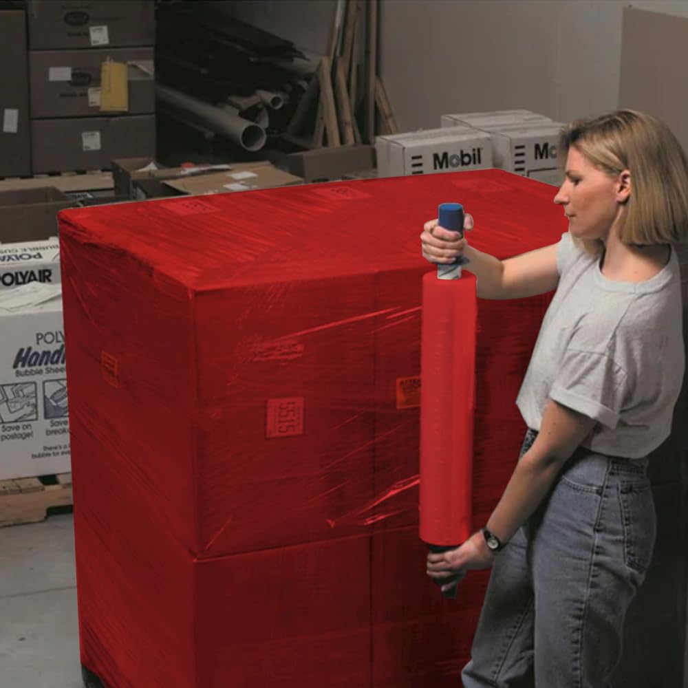 Venuscello® Pallet Stretch Wrapping Roll 400mm x 200m 20mu Extended Core Heavy Duty Shrink Wrap for Secure Packaging & Moving