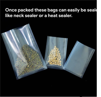 Venuscello® Crystal Clear Polythene Bags 100 Gauge for Food & Vegetables Freezer Safe Bag