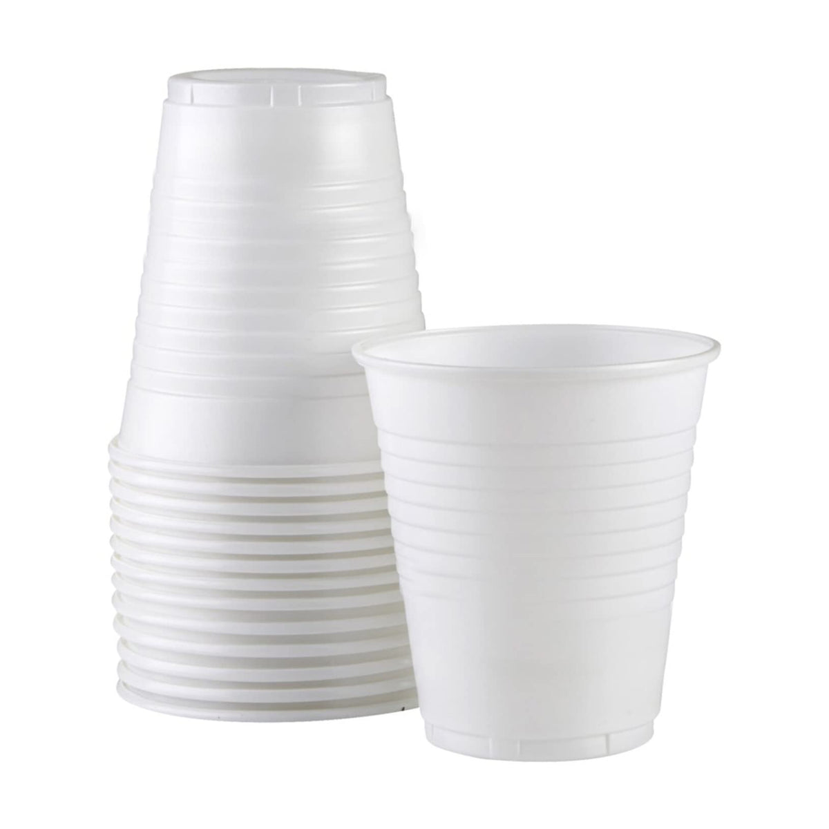 Venuscello® 100 x Disposable Plastic Cutlery Party Tableware Set Banquet Roll Paper Plates 3 Section Plastic Dishes Cups & Napkins for Catering Supply