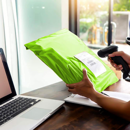 Strong Large Lime Green Mailing Postal Postage Bags Packaging Mailers, Venuscello [Use in Parcel, Delivery, Shipping, Mail, Package] [Plastic Envelopes]