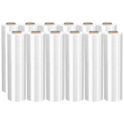 Venuscello Pallet Wrap Clear Stretch Shrink Wrapping Roll Cling Film 400mm x 250m 25mu