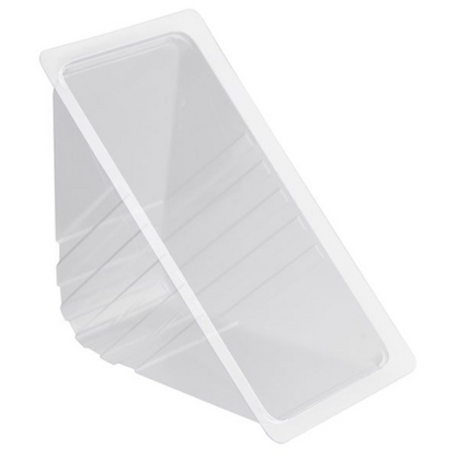 Sandwich Wedges without Lid Clear Plastic Container Boxes 11cm x 11cm x 6cm