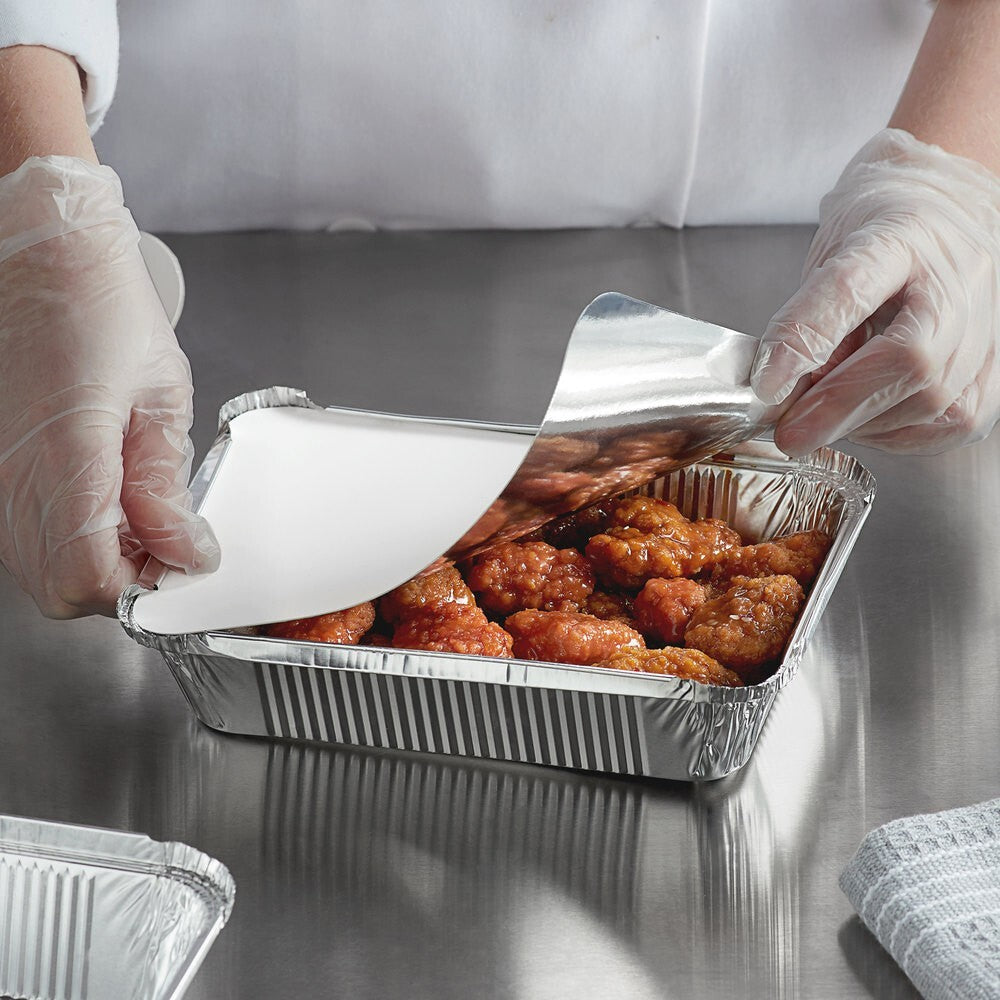 No 2 Foil (Square) Containers - Aluminium Foil Food Container with Lid