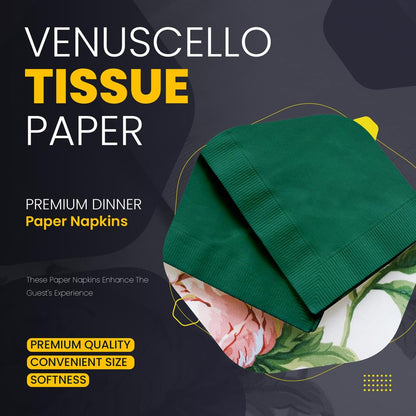 Venuscello® Biodegradable Disposable Paper White Plates – Party and Wedding Plates for Hot and Cold Foods Microwave