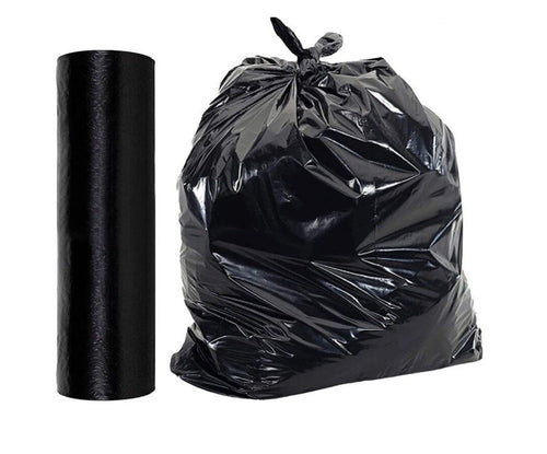 1 x Bin Liner Bags Black Rubbish Refuse Sacks 10 Bags per Roll 18" x 39" x 34"
