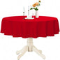 Plastic Table Cloth Reusable Waterproof Wipeable Table Protector Cover 84"