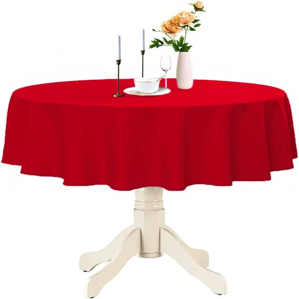 Plastic Table Cloth Reusable Waterproof Wipeable Table Protector Cover 84"
