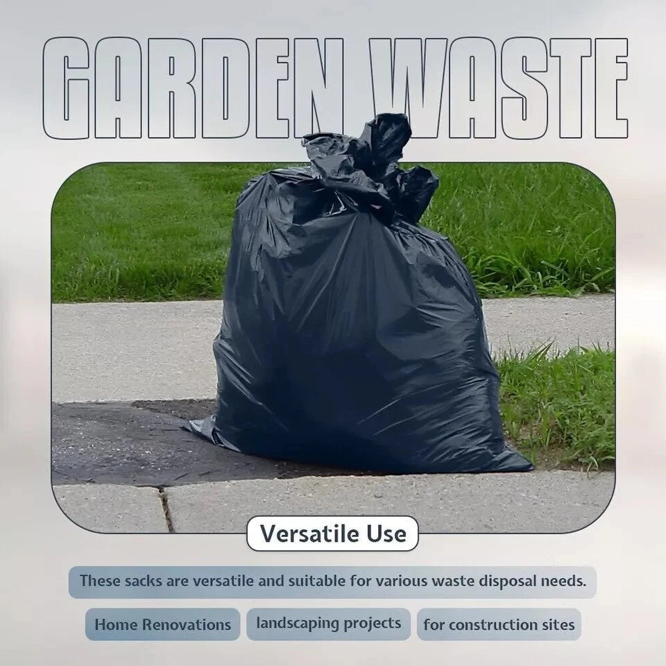 Heavy Duty Rubble Sacks Grey Construction Builder Bags 22" x 34" 500 Gauge