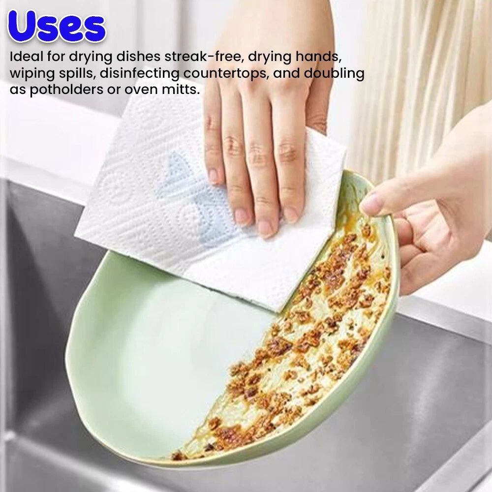 6 x Panda Glory Super Mega Absorbent Kitchen Roll 2Ply for Home Restaurants
