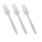 Plastic Cutlery Set White Heavy Duty Reusable Spoons Forks Knives Mix Tithe