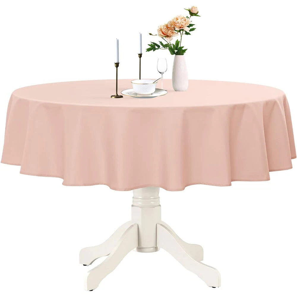 Plastic Table Cloth Reusable Waterproof Wipeable Table Protector Cover 84"