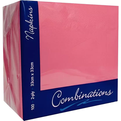 Combination Paper Napkins Colored Serviettes Tissue Paper 40cm x 40cm 2ply