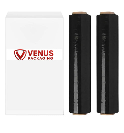 Pallet Wrap Non-Extended Black Stretch Shrink Wrapping Film - 500mm x 250m, 25mu