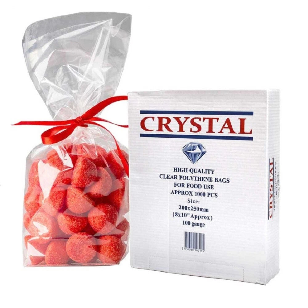 Crystal Clear Polythene Food Storage Freezing Bags 150Gauge - All Sizes