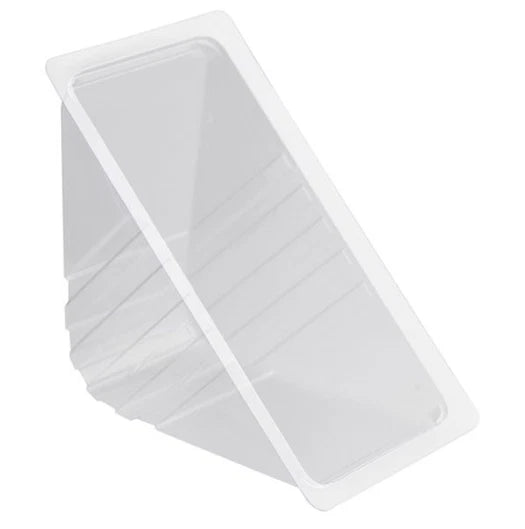 Sandwich Wedges without Lid Clear Plastic Container Boxes 11cm x 11cm x 6cm