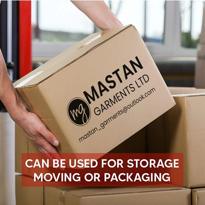 Double Wall Cardboard Boxes Mastan Printed Storage Carton - 60cm x 30cm x 40cm