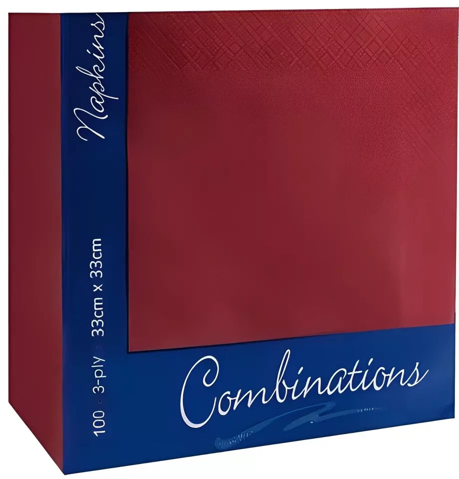 Combination Paper Napkins Colored Serviettes Tissue Paper 40cm x 40cm 3ply