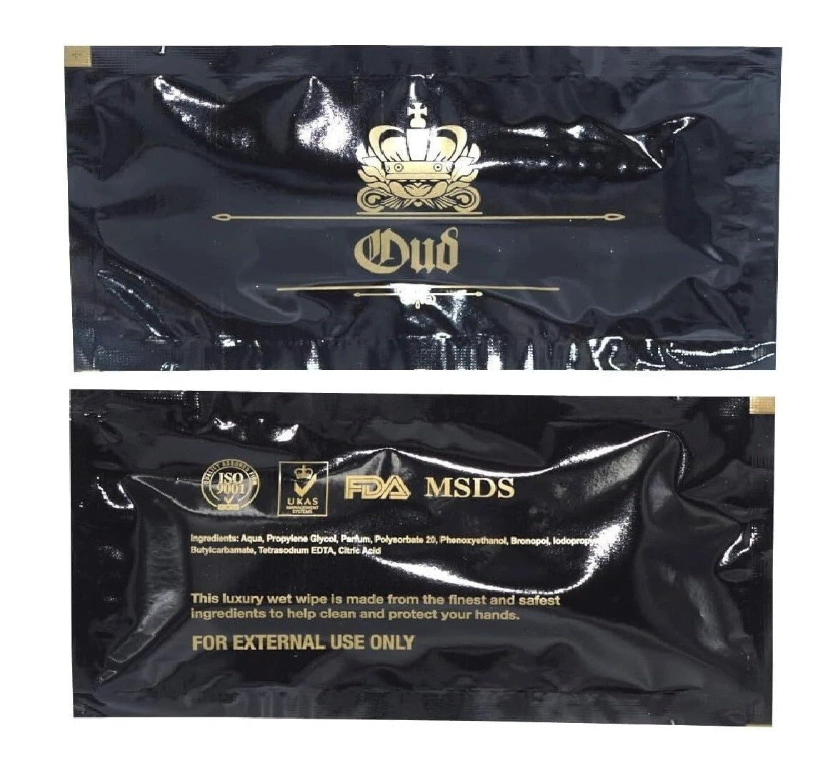 1000 x Majestic Oud Wet Wipes Moist Wipes Hand Towels Napkins Individual Wrap