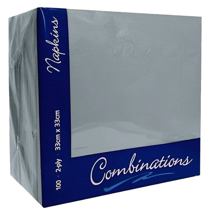 Combination Paper Napkins Colored Serviettes Tissue Paper 33cm x 33cm 2ply