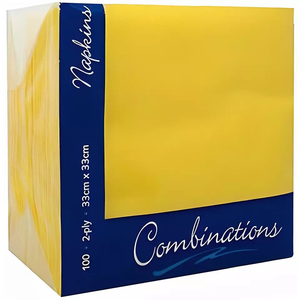 Combination Paper Napkins Colored Serviettes Tissue Paper 40cm x 40cm 2ply