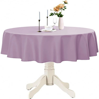 Plastic Table Cloth Reusable Waterproof Wipeable Table Protector Cover 84"