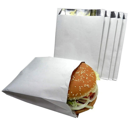 Foil Lined Nan Bags Insulated Foil Food Paper Bags - 7" x 9" x 12"