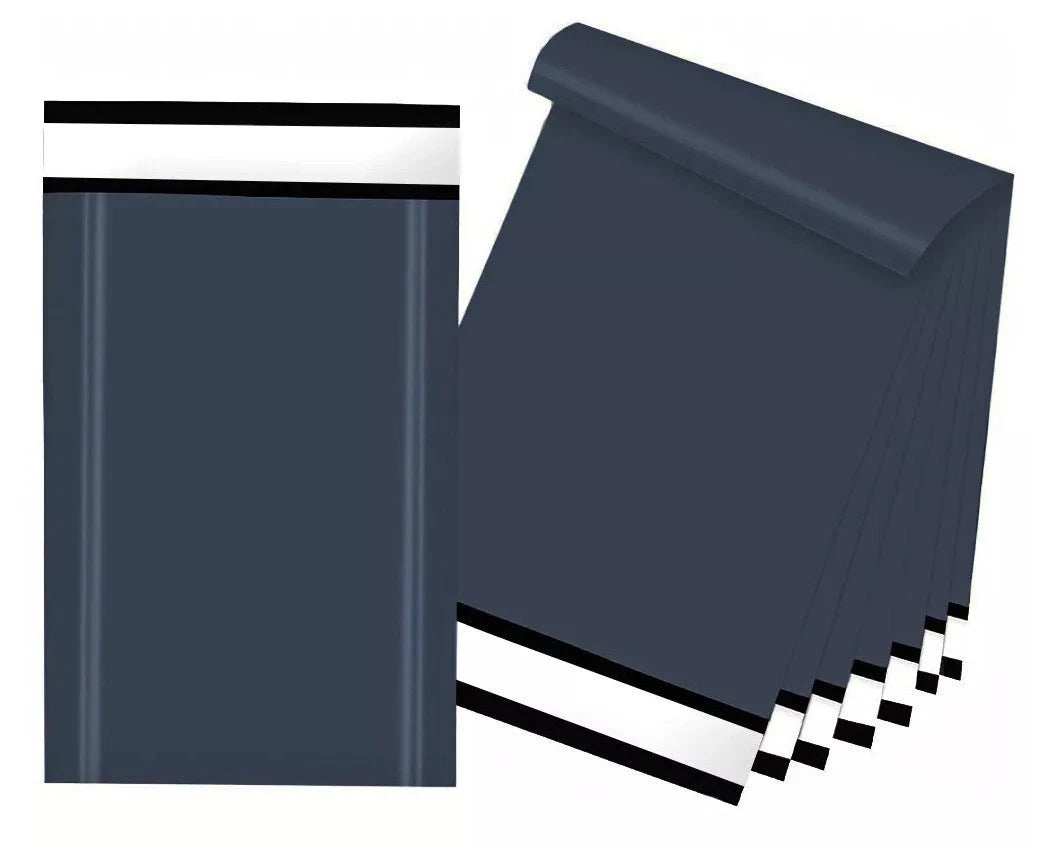 80,000 x Dark Grey Mailing Bag Misprinted Postage Mailers 8" x 12" (Full Pallet)