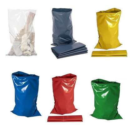 Heavy Duty Rubble Sacks Colored Construction Builder Bags 36" x 48" 350 Gauge